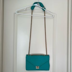 Street Level Vegan Handbag, turquoise bag